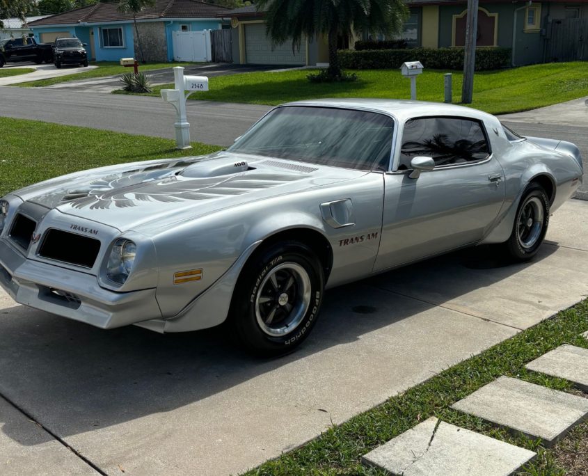 Trans Am Classic Trans Am with a high-gloss finish after professional detailing in Palm Beach County.
